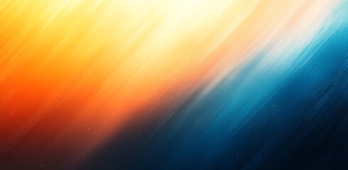 Vibrant abstract gradient background featuring a smooth blend of blue and orange colors