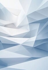 Obraz premium Light blue and white background featuring a simple geometric pattern with triangles