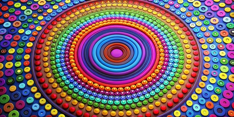 Colorful Numbers in a Circle Design for Creative Backgrounds, Infographics, and Visual Projects
