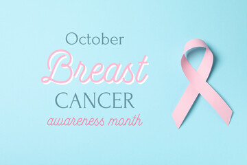 A beautiful thematic card for breast cancer month