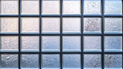 Frosted Glass Block Wall Pattern