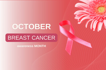 A beautiful thematic card for breast cancer month