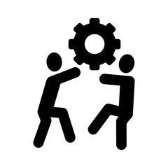 teamwork concept line icon. Simple element illustration. teamwork concept outline symbol design.