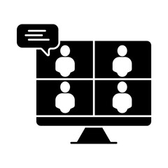 online workshop concept line icon. Simple element illustration. online workshop concept outline symbol design.