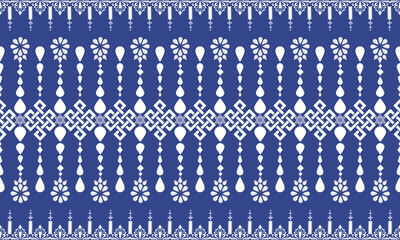pattern with blue fence