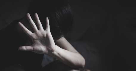 The concept of ​​stopping violence against women and the abuse of defenseless women, International Day for the Elimination of Violence against Women.