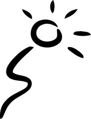 Manga or anime comic emoticon hand drawn doodle