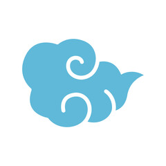Blue cloud icon design