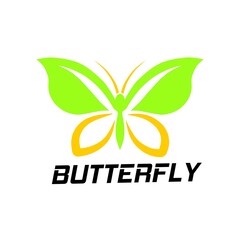 Butterfly abstract logo design