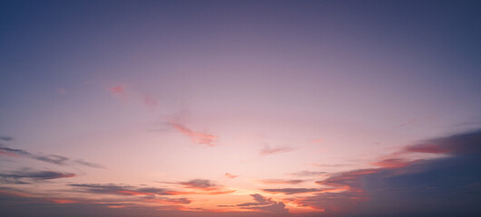 sunset sky with clouds