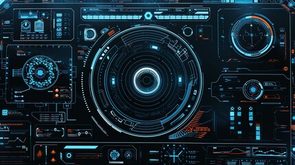 Design Futuristic HUD User Interface Elements: Headers, Frames, Callouts, and Info Boxes