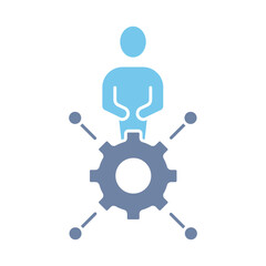 skill building concept line icon. Simple element illustration. skill building concept outline symbol design.