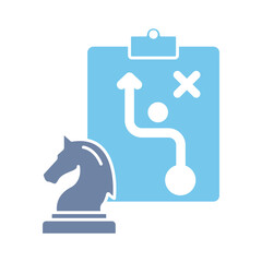strategy concept line icon. Simple element illustration. strategy concept outline symbol design.