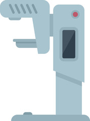 Modern mammography machine using x ray technology for breast cancer detection and diagnosis