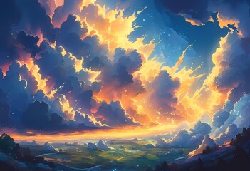 phosphorescent skies