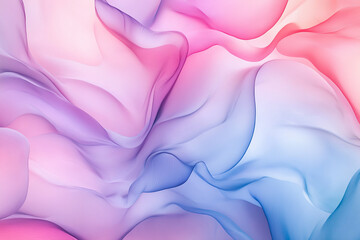 Obraz premium Abstract Liquid Shapes in Soft Pastel Tones with Smooth Blending, Inviting a Sense of Tranquility and Relaxation