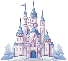Obraz premium castle in the snow