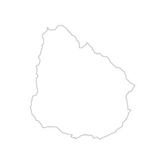 Fototapeta premium uruguay country map icon
