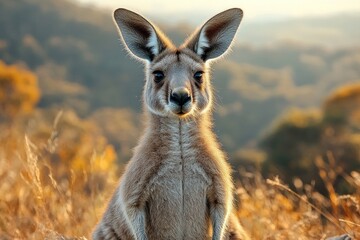 Fototapeta premium Kangaroo Portrait in the Australian Outback