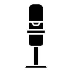 Illustration of Microphone Glyph Icon