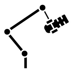Illustration of Microphone Glyph Icon