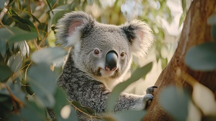 Naklejka premium koala isolated on cute background