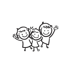 Kids or children icon symbol. Happy kids concept. Vector illustration