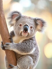 Fototapeta premium koala isolated on cute background