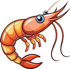 prawn clip art vector