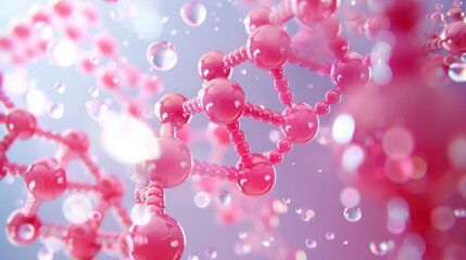 Vibrant 3D illustration showcasing cartoon-style biotechnology elements, featuring colorful atoms, intricate DNA strands, and imaginative scientific motifs set against a playful background.