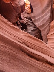 Wavey sandstone rocks texture