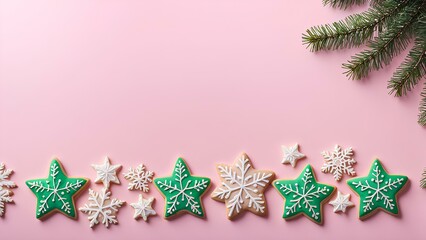 Christmas cookie layout, Christmas cookie background, cookie background