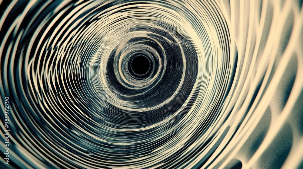 Poster abstract lines radiating from a central point, creating a dynamic sense of motion and energy.