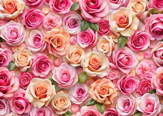 Fototapeta premium Soft Pink Roses Wallpaper for Elegant Home Decor and Romantic Backgrounds in Floral Design Aesthetic
