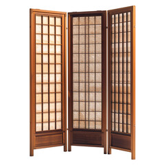 japanese door on transparent background, clipping path, png, 