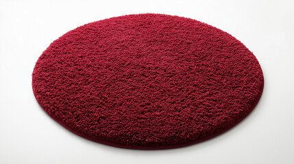 red modern beautiful soft round carpet mat