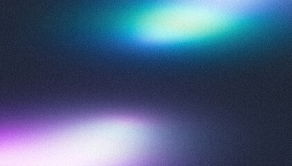 Abstract grainy gradient background blue purple pink black glowing color wave dark backdrop noise texture banner poster header design