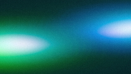 Abstract grainy gradient background blue green black glowing color wave dark backdrop noise texture banner poster header design