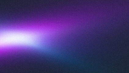 Abstract grainy gradient background purple blue black glowing color wave dark backdrop noise texture banner poster header design