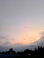 Twilight in the afternoon