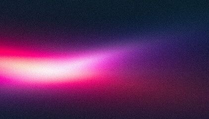 Abstract grainy gradient background pink purple blue black glowing color wave dark backdrop noise texture banner poster header design