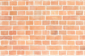 Close-up of Rough Red Brick Wall Surface Texture