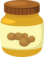 illustration of Peanut butter on a white background