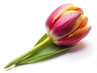 Fototapeta premium Tulip isolated on white background