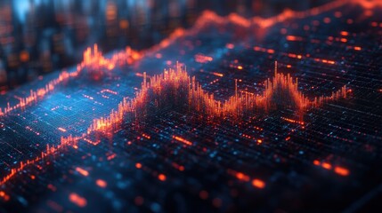 Abstract Digital Data Visualization