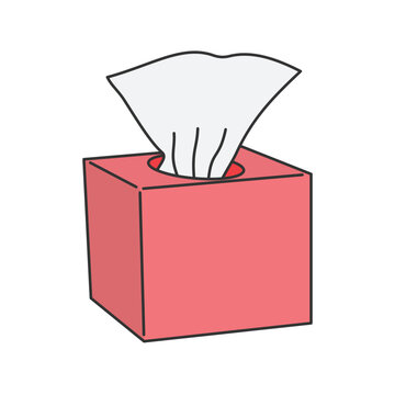 recommend clip art: Simple tissue paper icons vector illustration, tissue roll, tissue icon in lineal color style