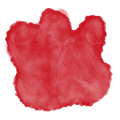 Red Watercolor Abstract Shapes