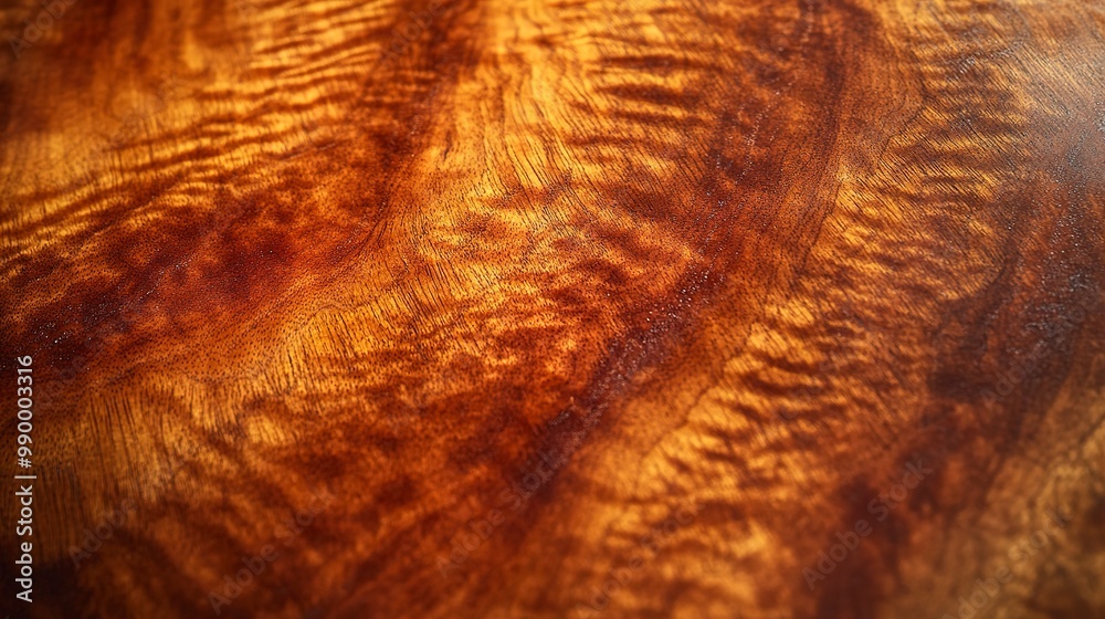 Poster Touches of deep mahogany and light cherry dance across the glossy surface of this wood creating a dynamic texture that catches the light in all the right places  