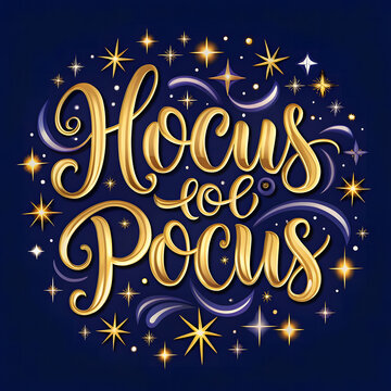 Halloween text design hocus pocus wallpaper