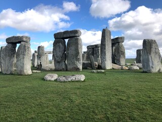 Naklejka premium Stonehenge, clear day at Stonehenge Wiltshire England